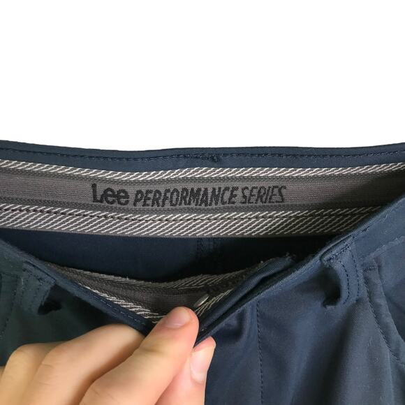 Lee Performance Series Pants Mens Size 32X34 Navy Blue Athletic Stretch - Picture 2 of 5